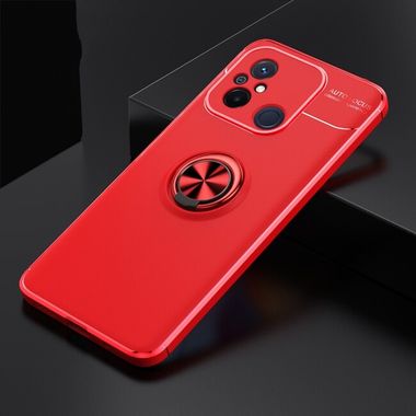 Ring Holder kryt METAL pro Xiaomi Redmi 12C – Červená