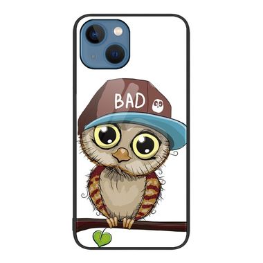 Skleněný kryt Colorful Glass pro iPhone 15 - Owl