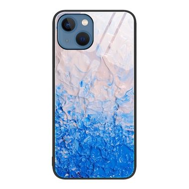 Sklenený kryt MARBLE pro iPhone 14 – Oceánské vlny