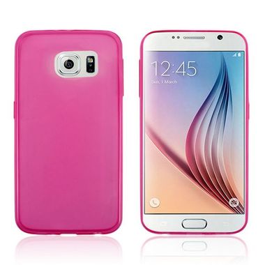 Ultratenký Gumový kryt na Samsung Galaxy S6 - růžová