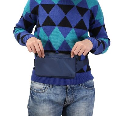 Univerzální taška pro telefon přes rameno úhlopříčka 6,6-Modrá